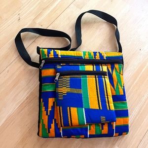 Kente  print satchel/bag/purse